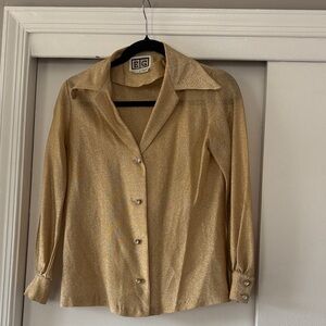 Vintage sheer gold shirt
